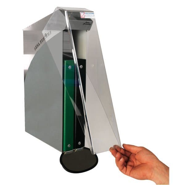 DOCAPOST 250 INOX 2 classeurs a4 vert et noir fixation sur profil aluminium arti