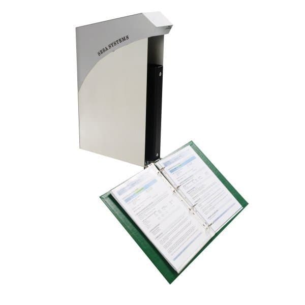 DOCAPOST 200 2 classeurs a4 vert et noir fixation sur profil aluminium avec coff