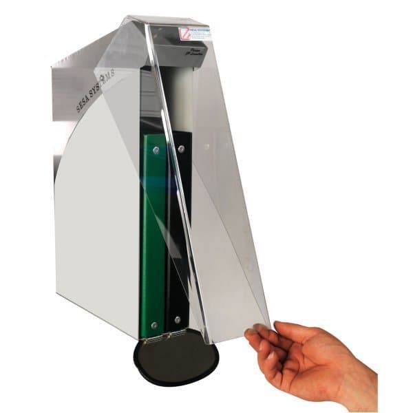 DOCAPOST 200 2 classeurs a4 vert et noir fixation sur profil aluminium avec capo