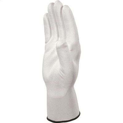 GANT TRICOTE ENDUIT PU BLANC T6