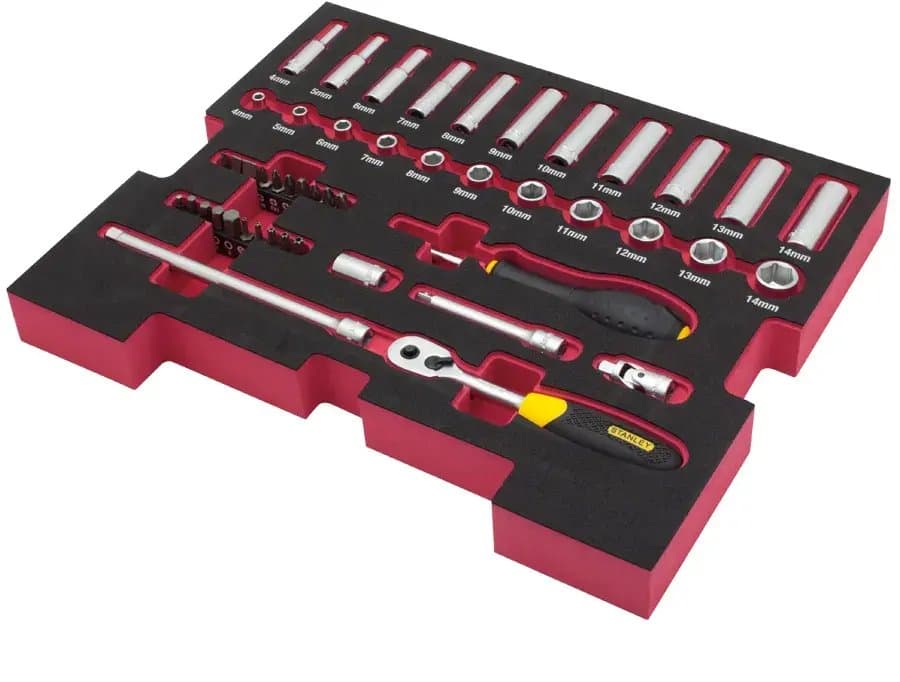 "MODULE MOUSSE PRO-STACK™ CLIQUETS/DOUILLES 1/4"" - 48 PCS"