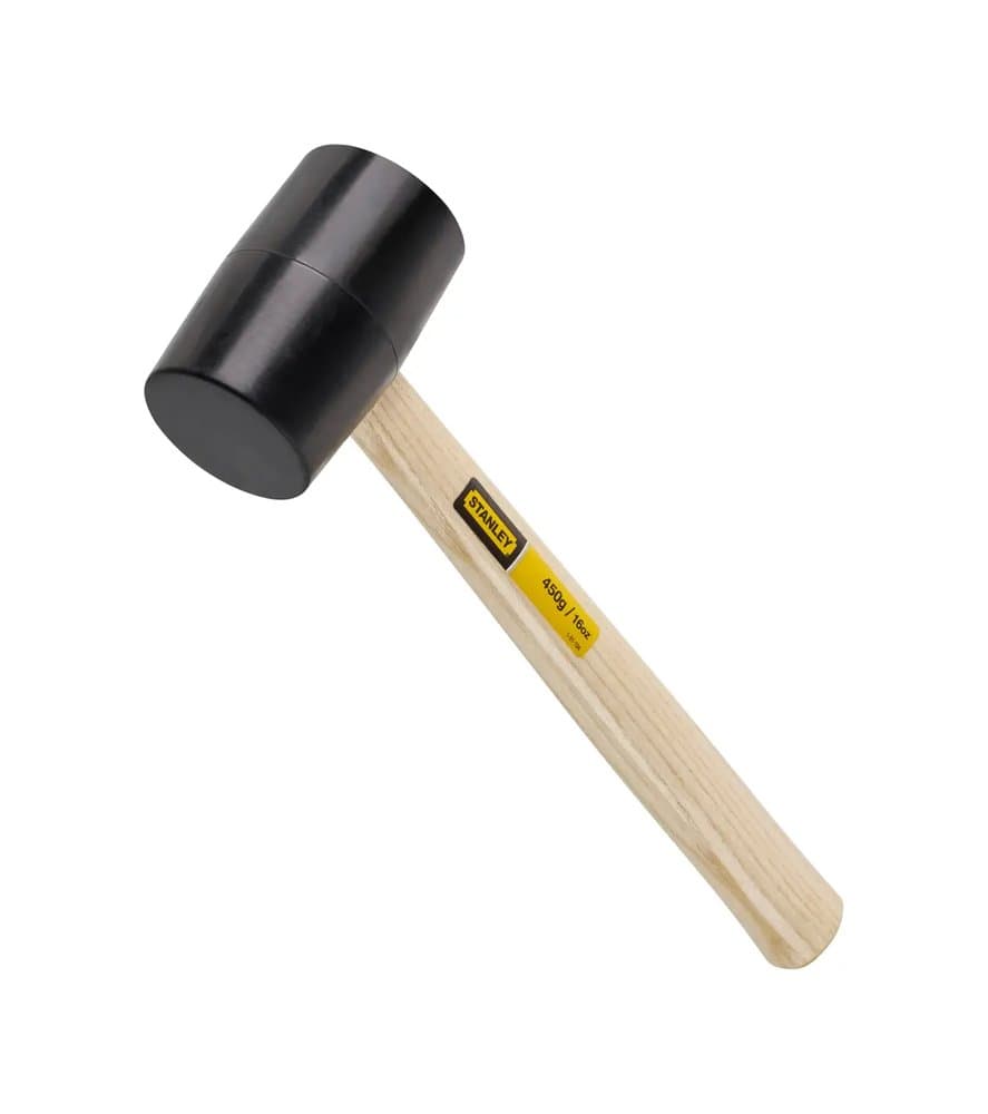 MAILLET MANCHE BOIS TETE CAOUTCHOUC Ø71MM
