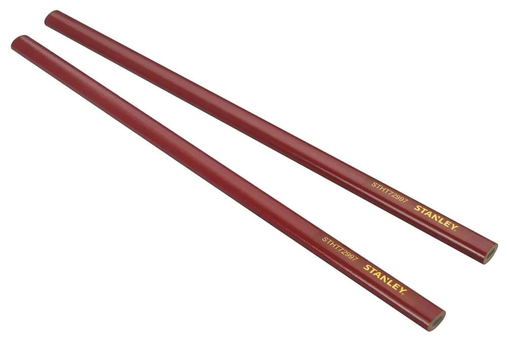 CRAYON DE CHARPENTIER 30CM - CORPS ROUGE