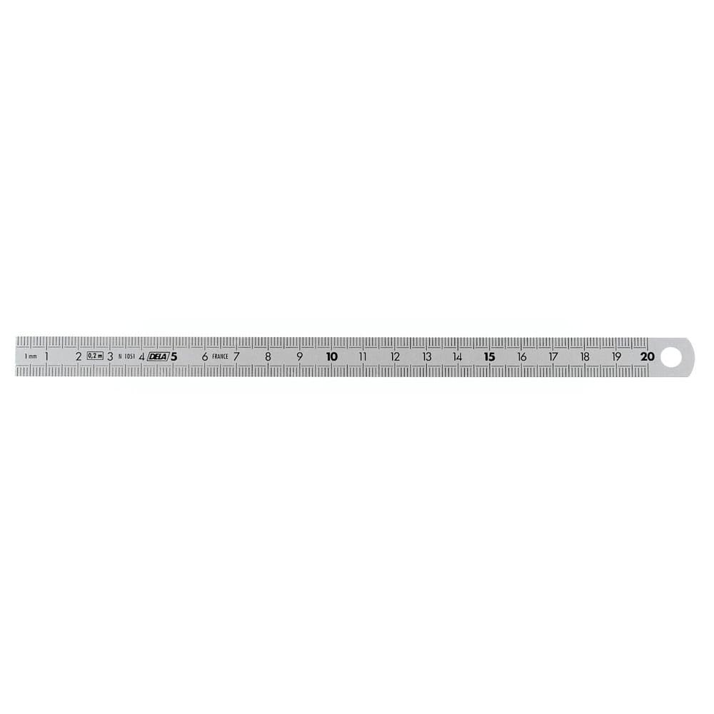 150 MM METRIQUE REGLET INOX 2 FACES