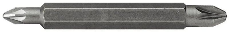 LAME DE VISSAGE DOUBLE EMPREINTE PHILLIPS PH1 ET PH2 60MM - 10PCS