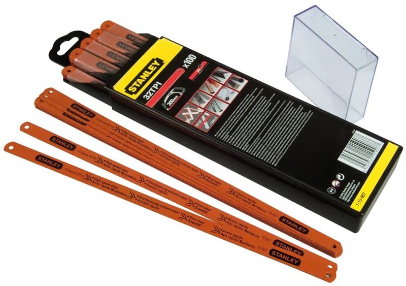 LAME DE SCIE A METAUX - BOITE 100 LAMES RUBIS HSS MOLY 12 DENTS