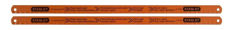 LAME DE SCIE A METAUX - CARTE 2 LAMES RUBIS HSS MOLY 10 DENTS
