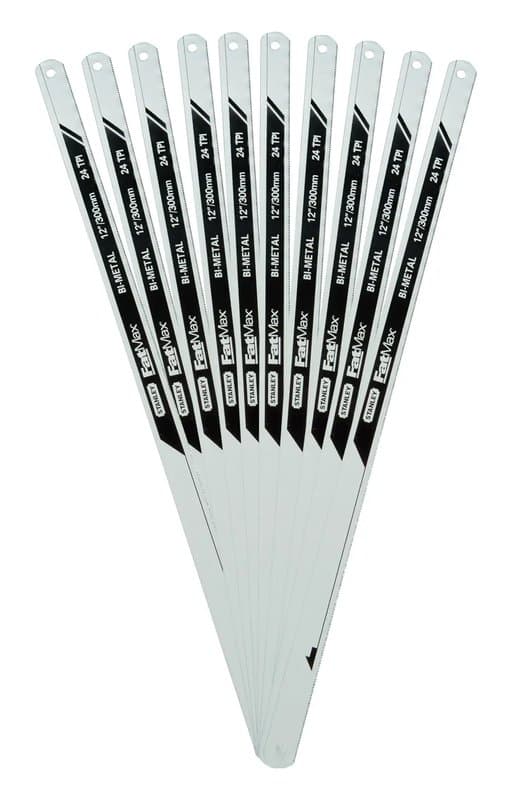 LAME DE SCIE A METAUX - CARTE 10 LAMES BIMETAL FATMAX 10 DENTS