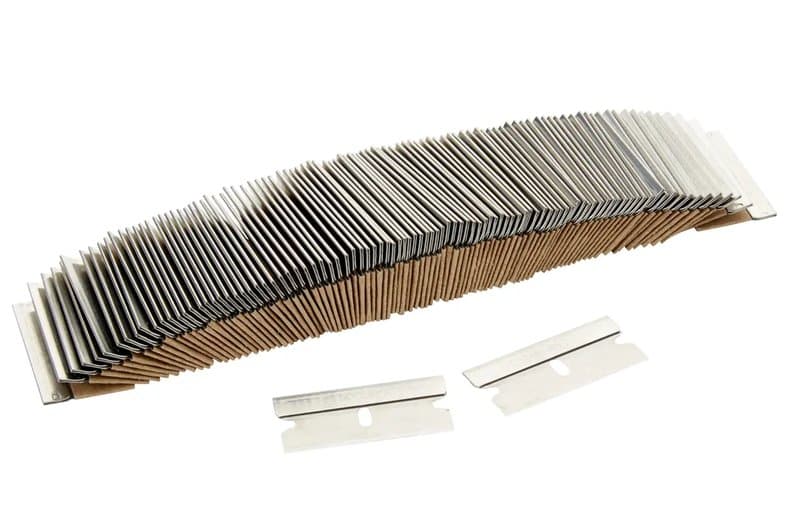 LAMES DE GRATTE-VITRES METAL - BOITE 100 LAMES