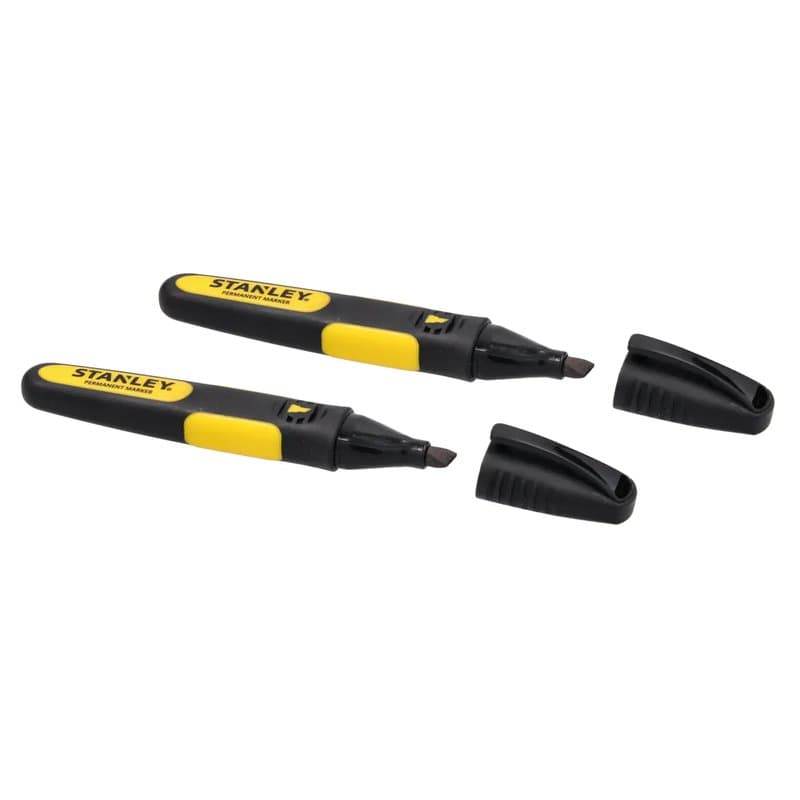 MARQUEUR NOIR POINTE LARGE BISEAUTEE - CARTE 2 PCS - FATMAX