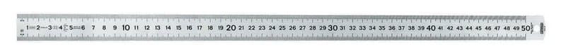 REGLET ACIER INOXYDABLE SEMI-FLEXIBLE 50CM X 25MM