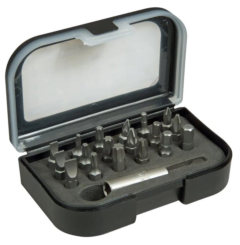 "COFFRET D'EMBOUTS DE VISSAGE 1/4"" 25MM - JEU DE 19PCS - GAMME PRO"