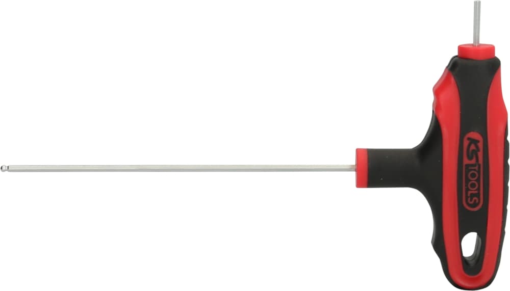Clé mâle 6 pans à tête sphérique à poignée en T, 2 mm