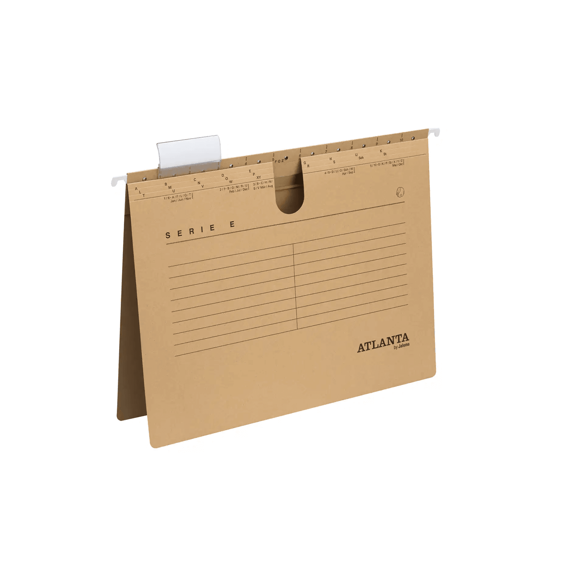 Serie-E Suspension File with Quick Metal Fastener, A4, 100% Recycled Cardboard,