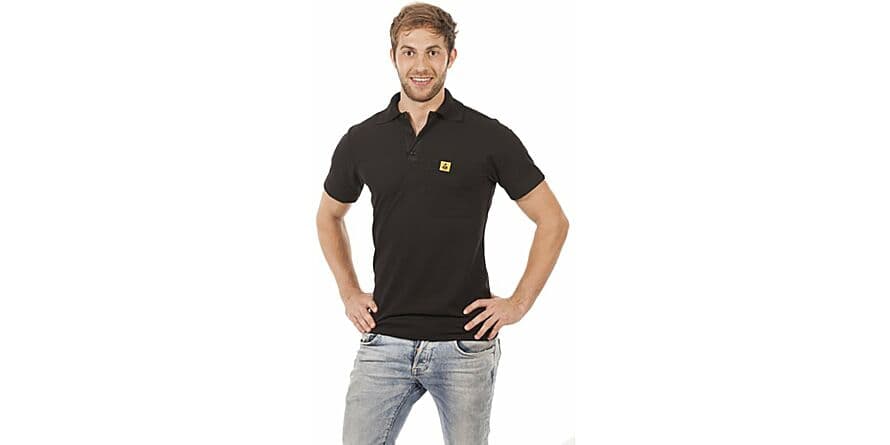 Polo Shirt, black, size L, unisex, 210 g/sqm