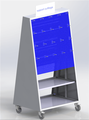Support outillage double face 800x600x h=1450 conception selon modèle envoyé