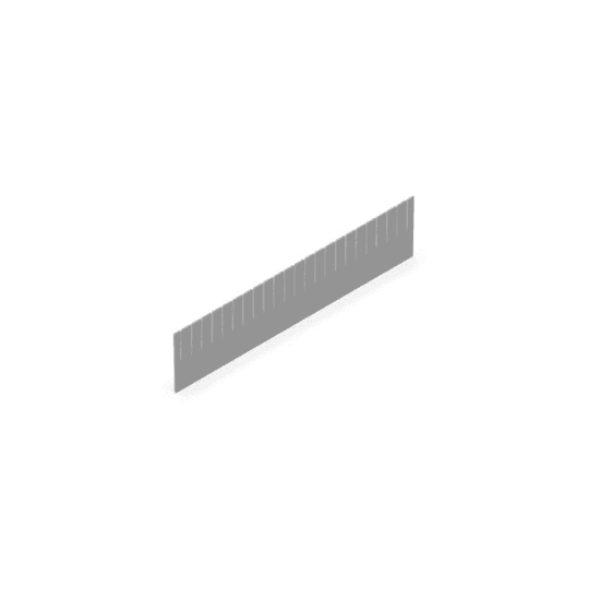 SLOTTED PARTITION MADE OF PLASTIC - DIM. MM D 555 H 120 - COLOR: GREY // STE