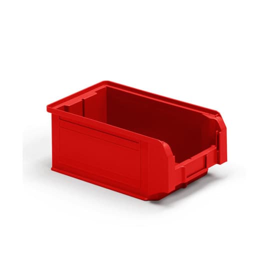 POLYPROPYLENE CONTAINERS RIBBED BASE - DIM. MM W 200 D 350 H 145 - COLOR: RE