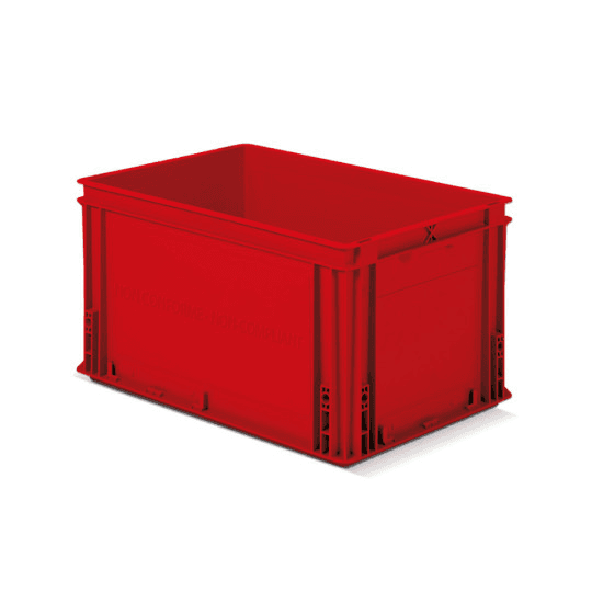 POLYPROPYLENE BOXES ATHENA 6432A ISO - DIM. MM W 600 D 400 H 325 - COLOR: RE