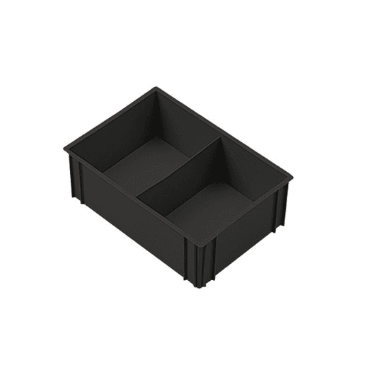REPLAST PLASTIC BOX FOR BOXES SERIES ATHENA WITH 2 COMPARTMENTS - DIM. MM W 25