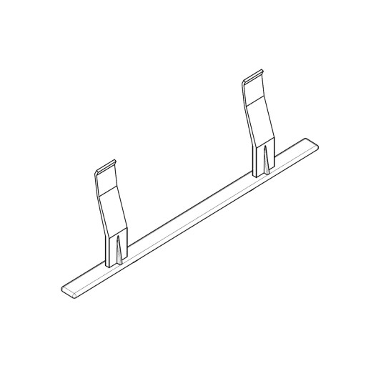 PP LABEL HOLDER - DIM.210X16,4X66H MM // ***SUPPLIED IN MULTIPLES OF 10 PC***