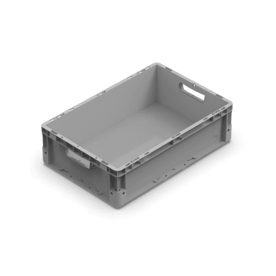 PP BOX NEXIT – SOLID BASE – OPEN/CLOSED HANDGRIPS – DIM. 600X400X170H MM – COLO