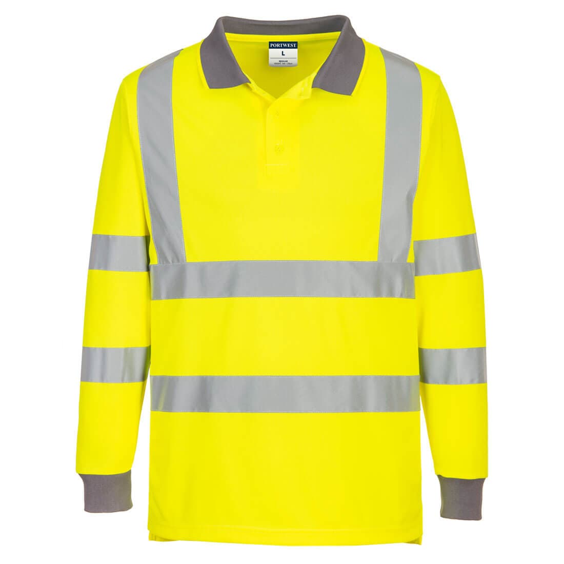 Eco Hi-Vis Polo Shirt L/S (6 pack)