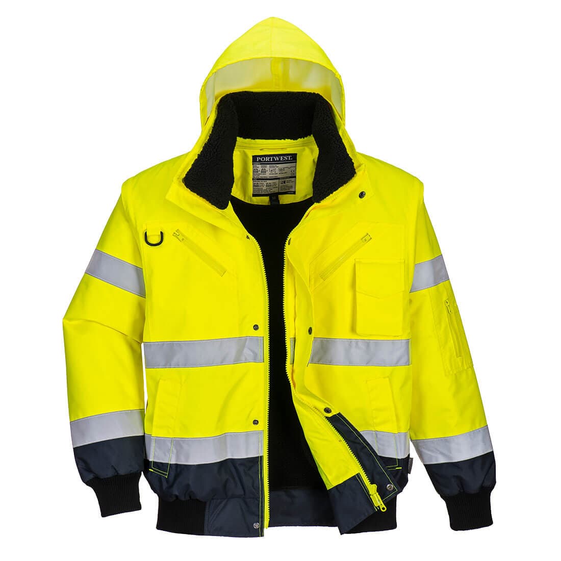 Hi-Vis Contrast Bomber Jacket