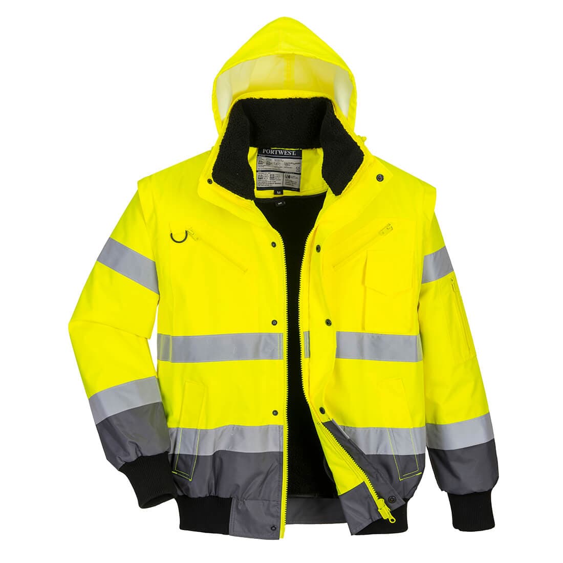 Hi-Vis Contrast Bomber Jacket