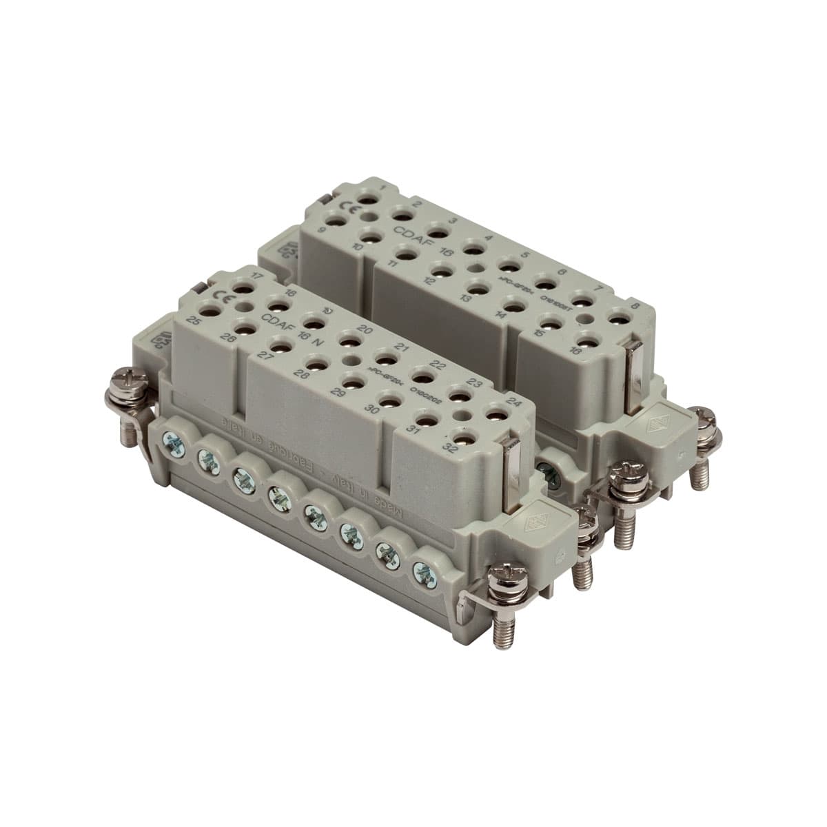 Inserts Female, Screw Terminals 10 pole