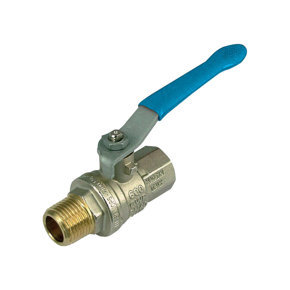 Ball Valve, Lever - M,F Blue 1.1,4