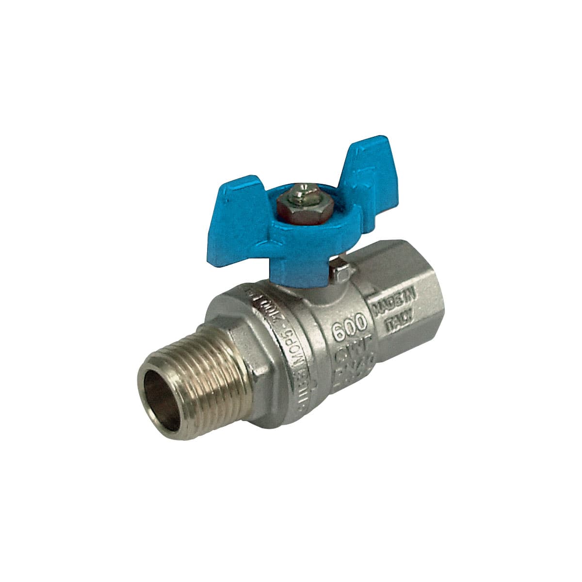 Ball Valve, T-Handle - M,F Red 1,4