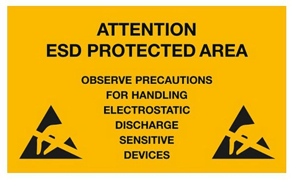 "plastic warning sign, english,
300 x 500 mm, yellow/black
"