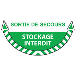 DuraStripe Sign 61x30,5 cm portes de secour