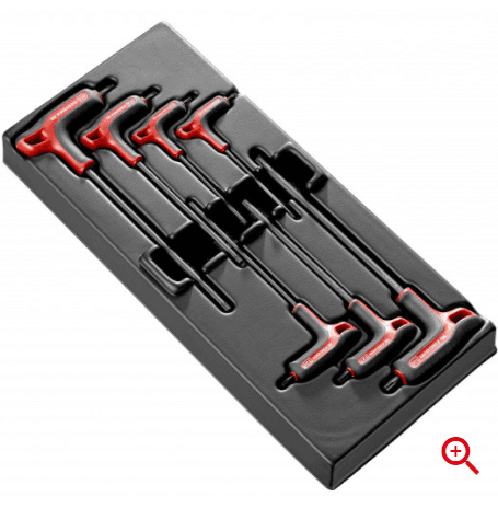 Module de 7 clés mâles en T Torx