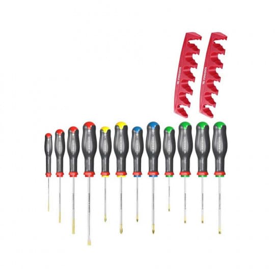 Jeu de 12 tournevis PROTWIST + ratelier