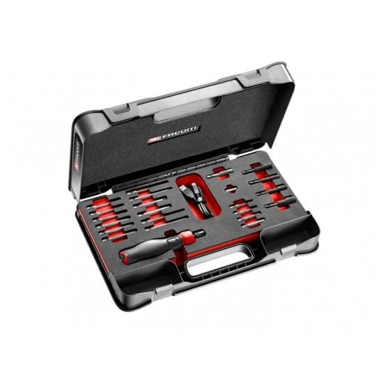 Tournevis assisté E-PROTWIST en MBOX plateau mousse avec 23 accessoires
