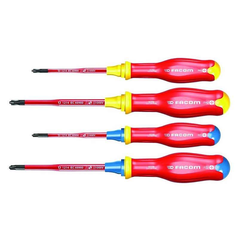 Jeu de 4 tournevis PROTWIST Borneo isolés 1000V