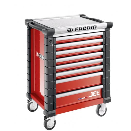 Servante JETM3 8 tiroirs rouge