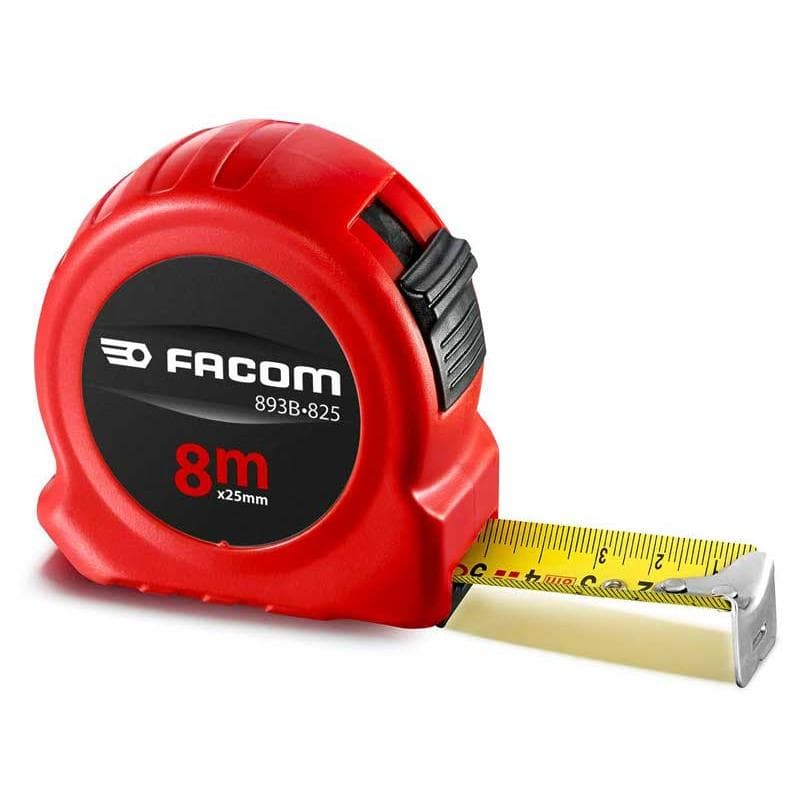 Mesure 8 m avec blocage, ruban nylon 25 mm, double faces