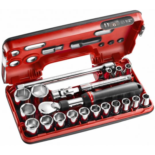 Coffret DBOX cliquet extensible + douilles 1/2 6 pans 21 PCS
