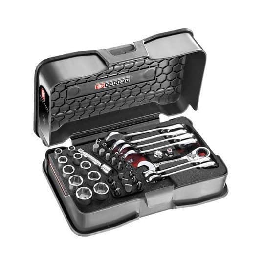 Coffret multi-serrage à cliquet compact
