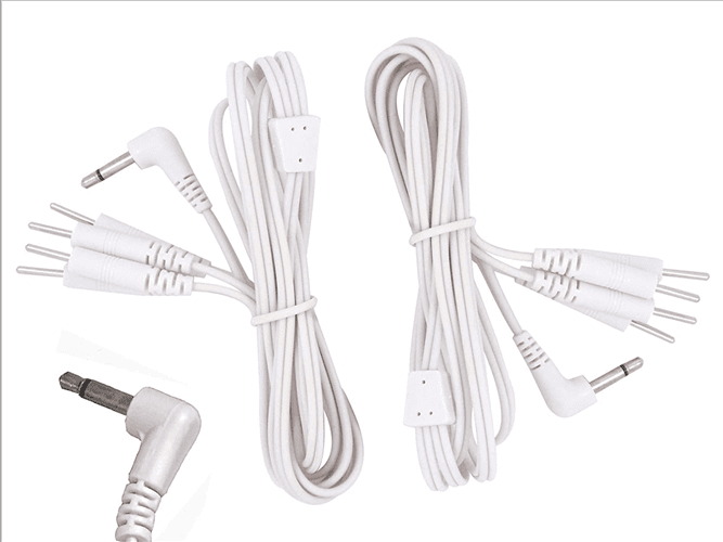 Lot de 10 paires d'électrodes fils plats avec encoche