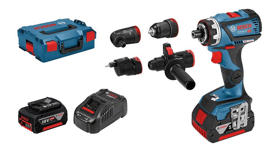 Perceuse visseuse sans fil GSR 18V-60 FC livrée avec 4 mandrins : - Mandrin mét