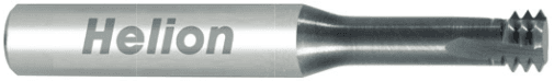 4990 M6x1 Solid carbide thread mill 2xD TiAlN