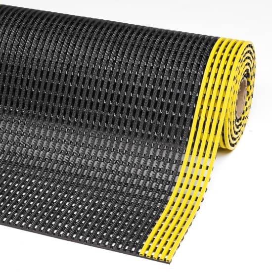 Tapis anti-fatigue pour grande longueur, milieux industriels secs ou humides, av