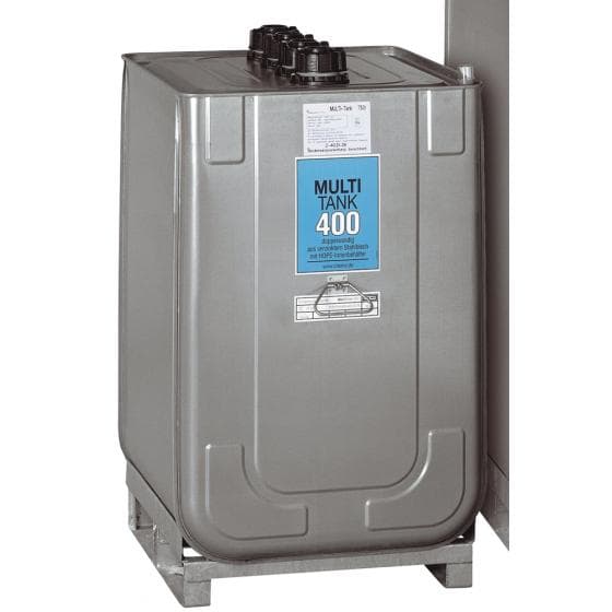 Cuve de stockage de 400 litres équipé pompe de distribution. Cuve double paroi