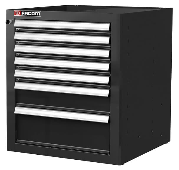 JLS MEUBLE BAS 7 TIROIRS NOIR