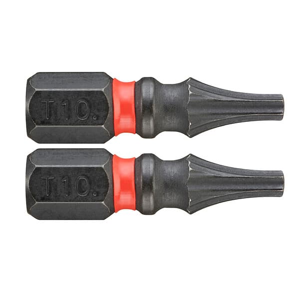 2 EMBOUTS 25 MM TORX T10 IMPACT