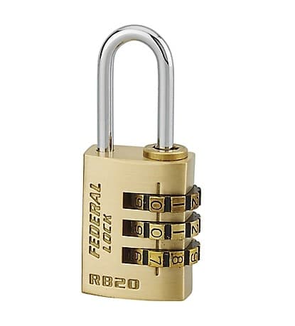 Cadenas à combinaison Thirard Cadenas à combinaison RB, boitier en laiton, anse